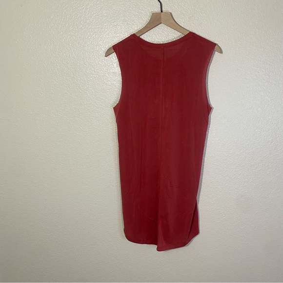 Zyia Active Womens Sz XL Sleeveless Shift Dress Burnt Red Jersey Knit - Picture 6 of 6